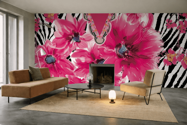 Zebra Floral Fusion