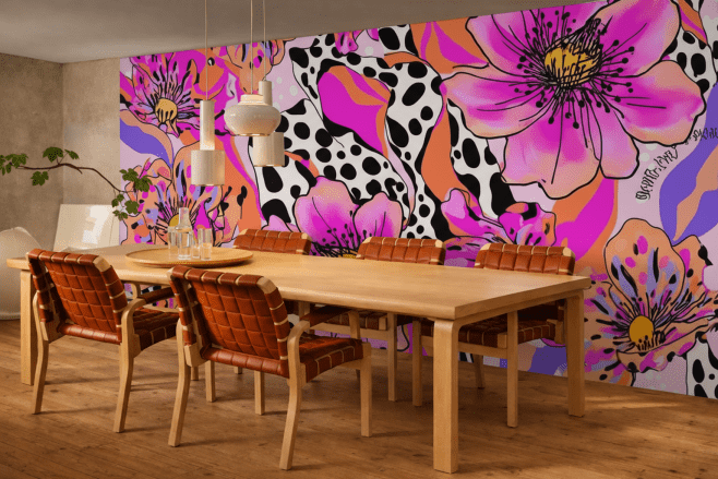 Vivid Flora Mosaic