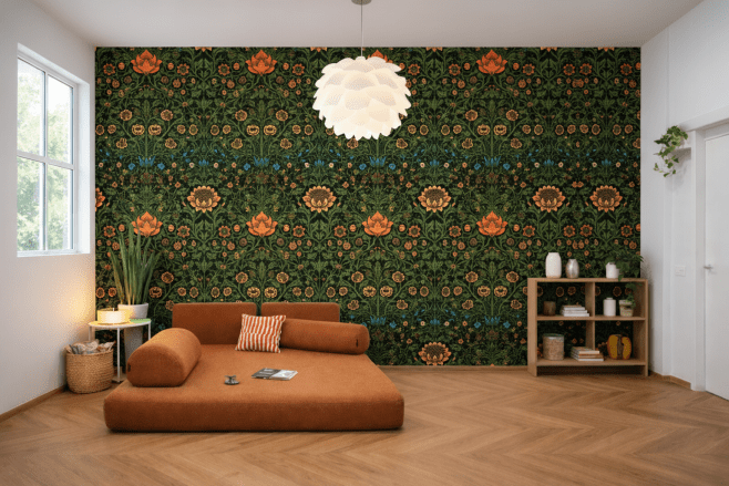 William Morris Frosted Flora Array