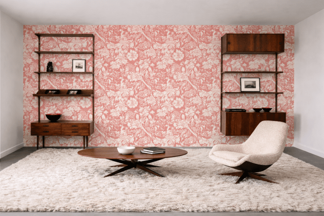 William Morris Coral Blossom Tapestry