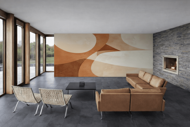Ocher Brushstrokes