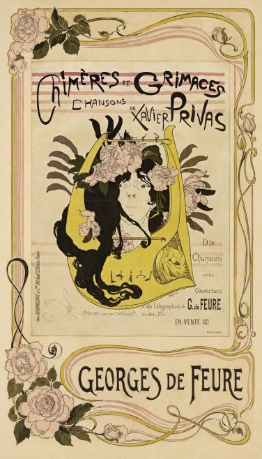 Georges de Feure Chimères Et Grimaces No2 - Poster