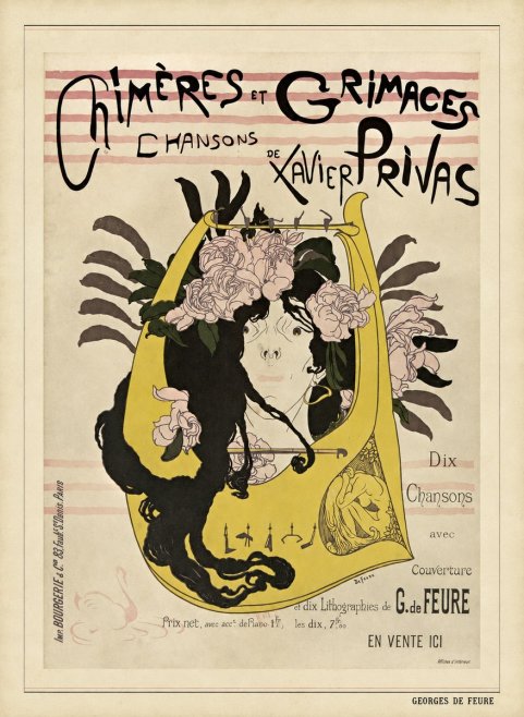 Georges de Feure Chimères Et Grimaces No5 - Poster
