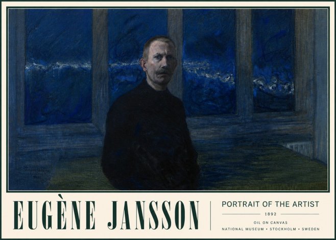 Eugène Jansson Portrait of the Artist I No3 - Poster