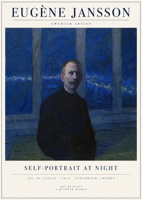 Eugène Jansson Portrait of the Artist I No5 - Poster