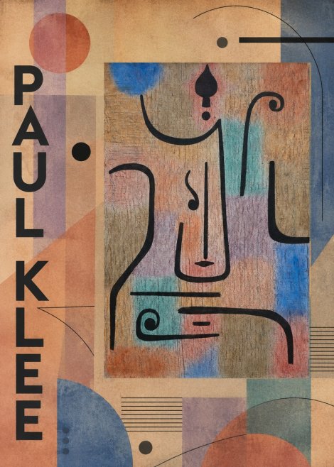 Paul Klee Mask of the Heart No6 - Poster