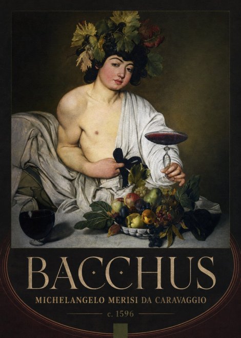 Michelangelo Merisi da Caravaggio Bacchus I No4 - Poster