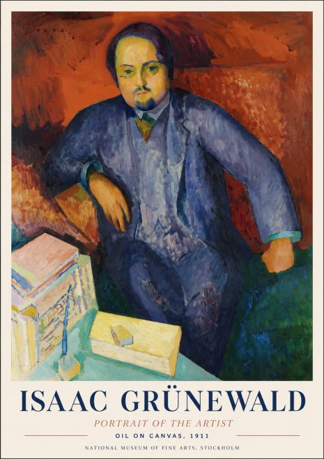 Isaac Grünewald Portrait of the Artist No1 - Poster
