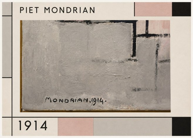 Piet Mondrian Composition 1914 No1 - Poster