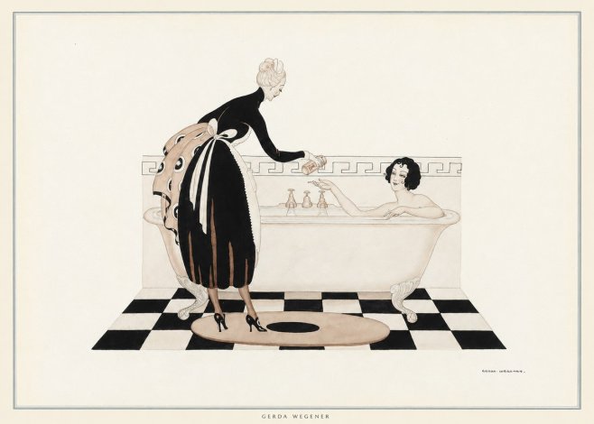 Gerda Wegener Woman in Bathtub No6 - Poster