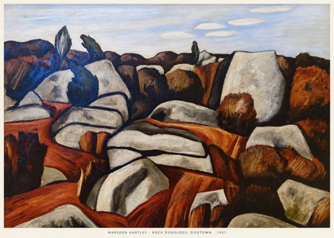 Marsden Hartley Rock Doxology, Dogtown No6 - Poster