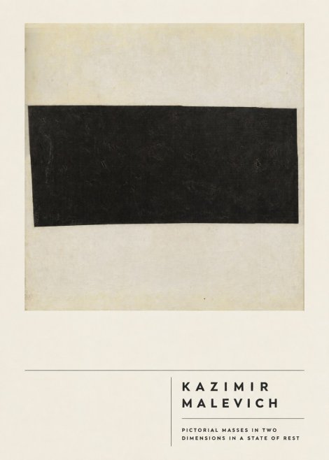 Kazimir Malevich Pictorial Masses in Two Dimensions in a State of Rest No2 - Poster