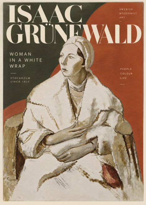 Isaac Grünewald Woman in a White Wrap No2 - Poster