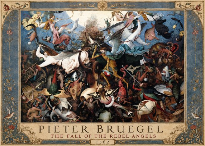 Pieter Bruegel The Fall of the Rebel Angels I No1 - Poster