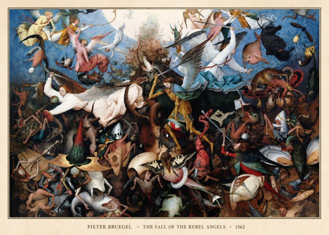 Pieter Bruegel The Fall of the Rebel Angels I No6 - Poster