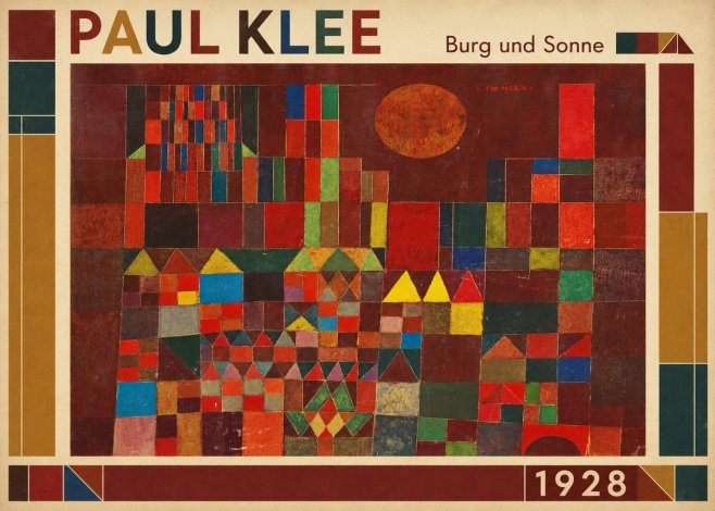 Paul Klee Burg Und Sonne No1 - Poster