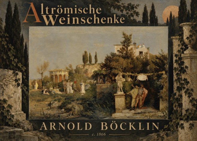 Arnold Böcklin Altrömische Weinschenke No6 - Poster