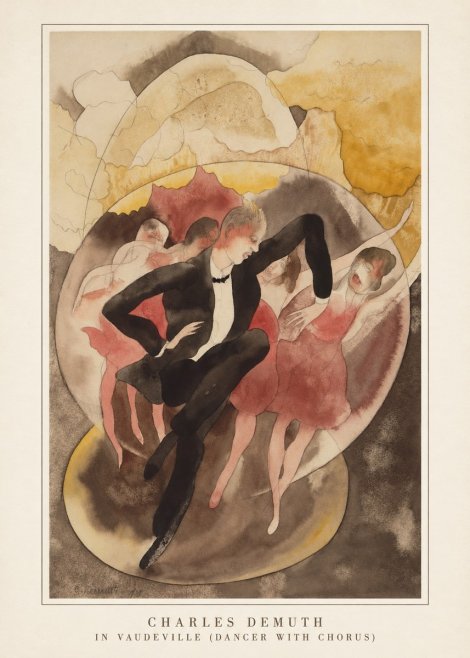 Charles Demuth In Vaudeville (Dancer with Chorus) No4 - Poster
