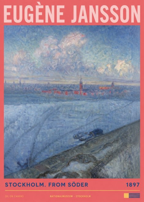 Eugène Jansson Stockholm. from Söder No2 - Poster