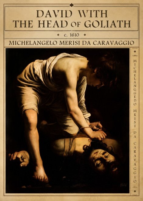 Michelangelo Merisi da Caravaggio David with the Head of Goliath I No5 - Poster