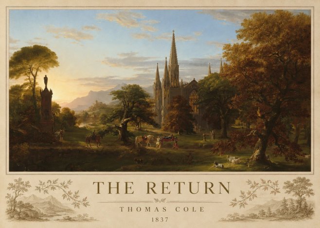 Thomas Cole The Return I No3 - Poster
