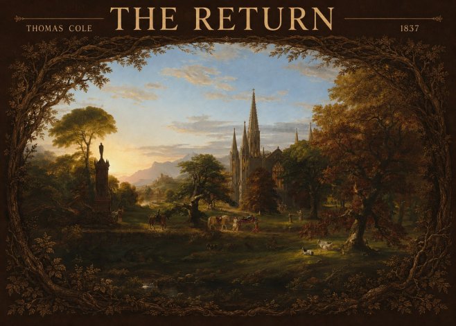 Thomas Cole The Return I No4 - Poster