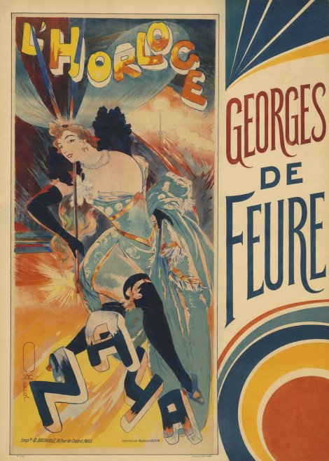 Georges de Feure L'horloge I No4 - Poster
