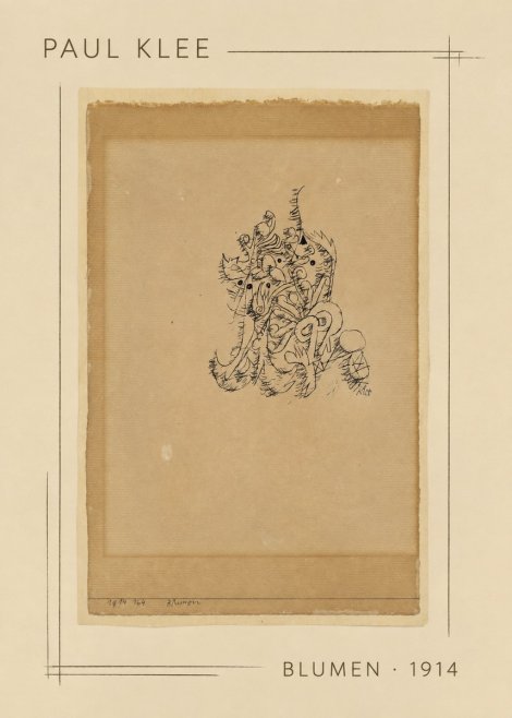 Paul Klee Blumen I No2 - Poster