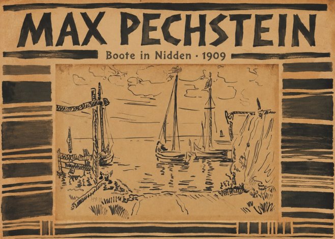 Max Pechstein Boote in Nidden No3 - Poster