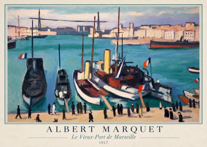 Albert Marquet Le Vieux-port De Marseille No1 - Poster