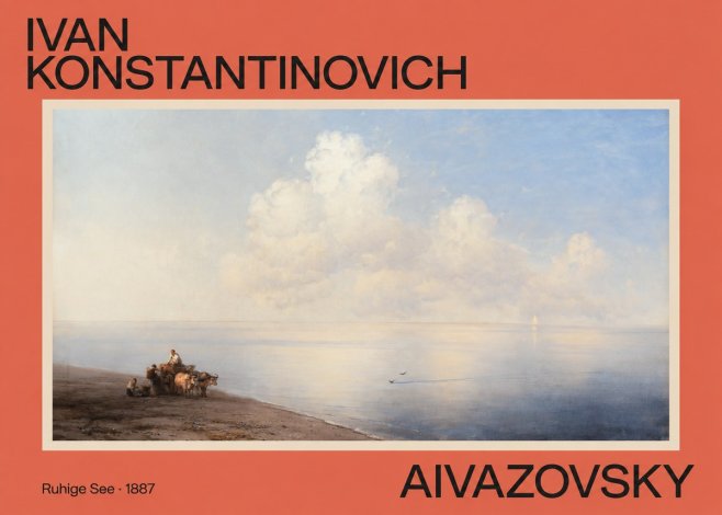 Ivan Konstantinovich Aivazovsky Ruhige See No2 - Poster