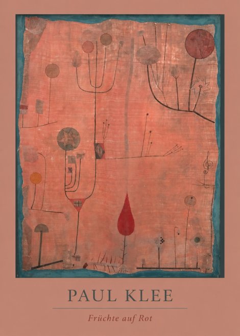 Paul Klee Früchte Auf Rot No4 - Poster