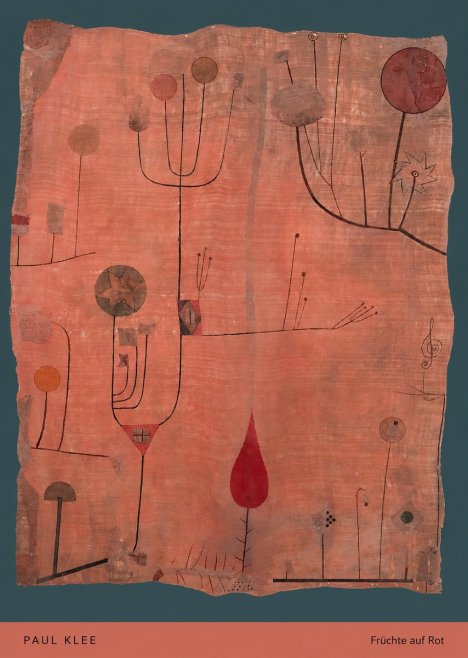 Paul Klee Früchte Auf Rot No5 - Poster