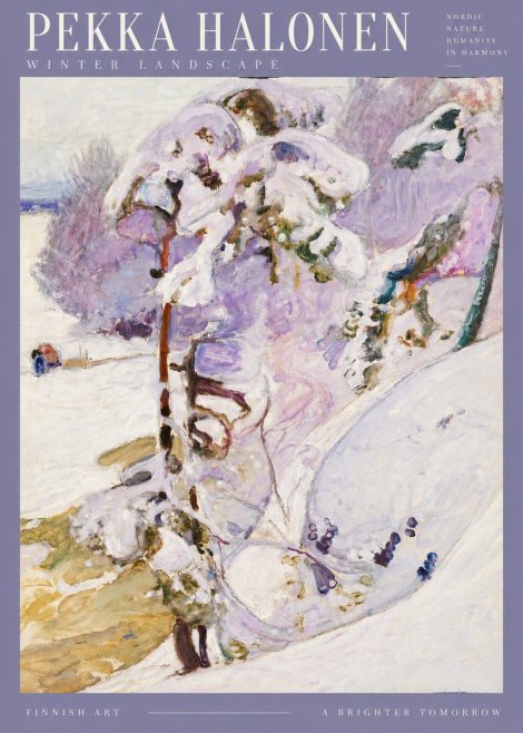 Pekka Halonen Winter Landscape No3 - Poster