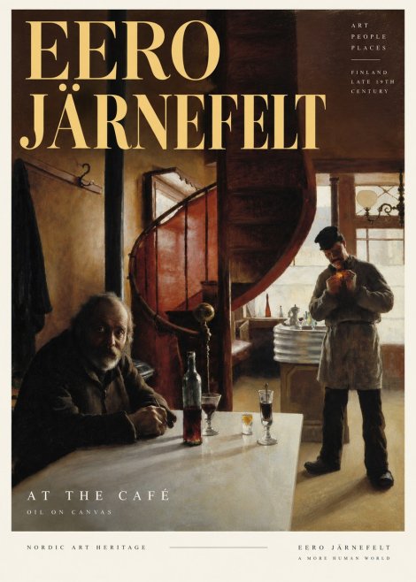 Eero Järnefelt Interior with Two Men No5 - Poster