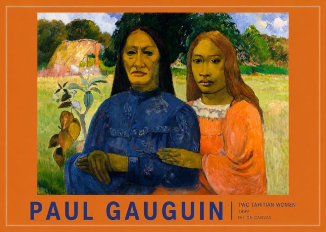 Paul Gauguin Two Tahitian Women II No2 - Poster
