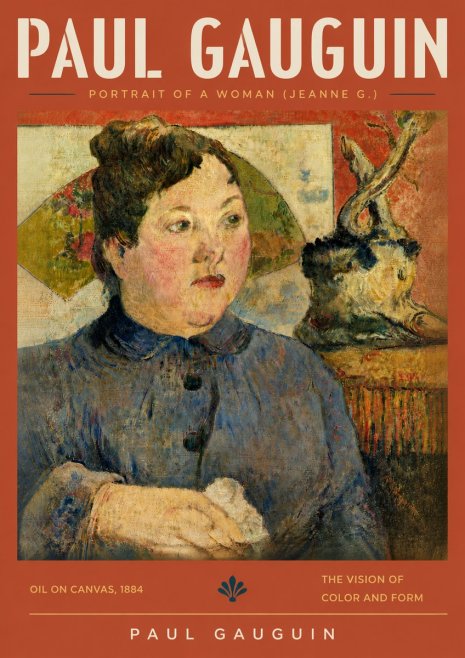 Paul Gauguin Portrait of a Woman (Jeanne G.) No5 - Poster