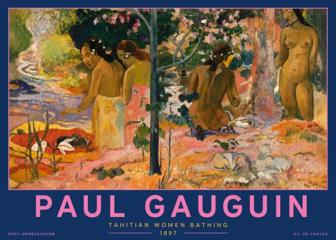 Paul Gauguin Tahitian Women Bathing No2 - Poster