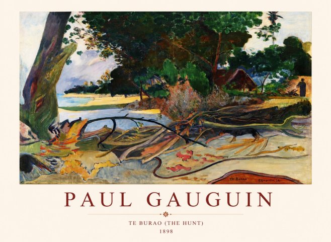 Paul Gauguin Te Burao (the Hunt) No1 - Poster