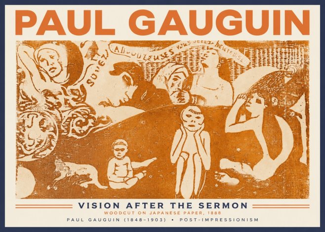 Paul Gauguin Amoureuses (Lovers) No3 - Poster
