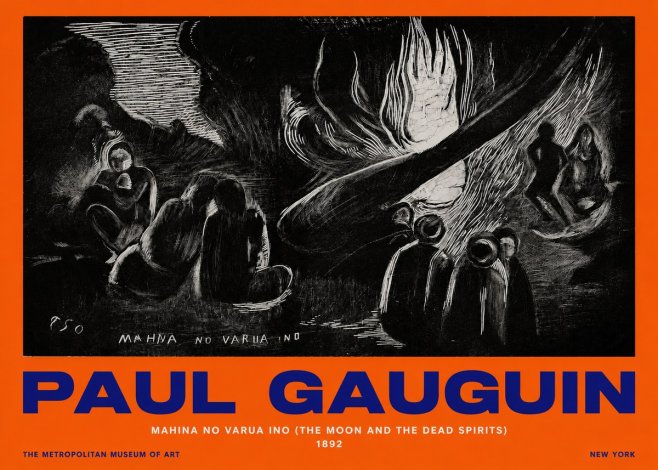 Paul Gauguin Mahina No Varua Ino (the Moon and the Dead Spirits) No2 - Poster