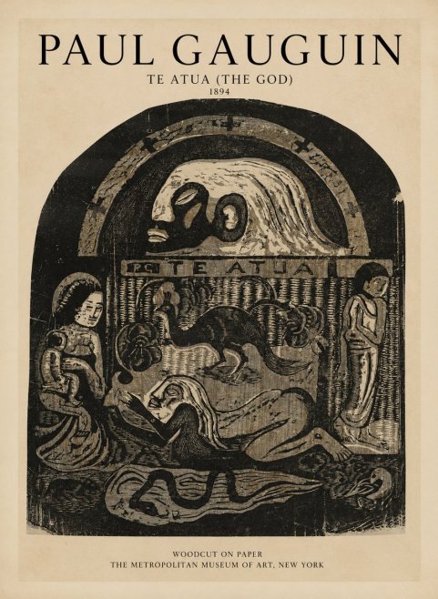 Paul Gauguin Te Atua (the God) No1 - Poster