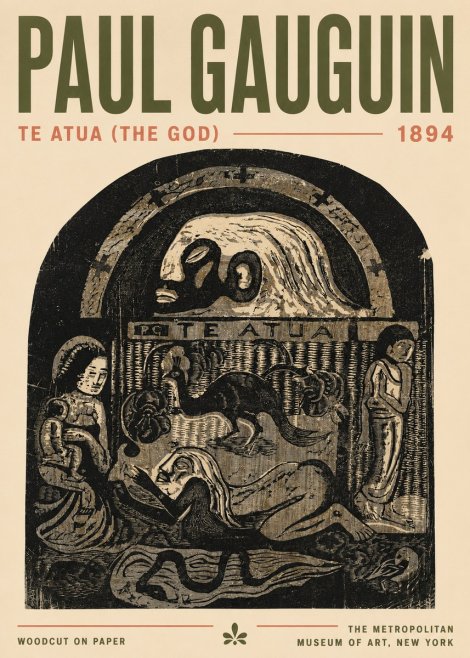 Paul Gauguin Te Atua (the God) No4 - Poster