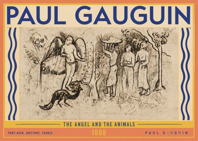 Paul Gauguin The Angel and the Animals No3 - Poster