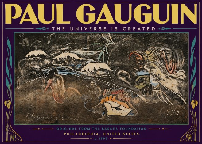 Paul Gauguin The Universe Is Created II No6 - Poster