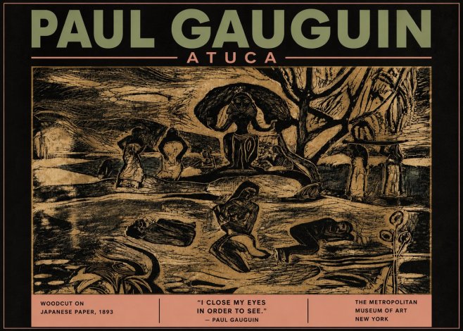 Paul Gauguin Atuca No5 - Poster