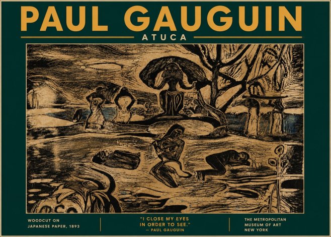 Paul Gauguin Atuca No6 - Poster