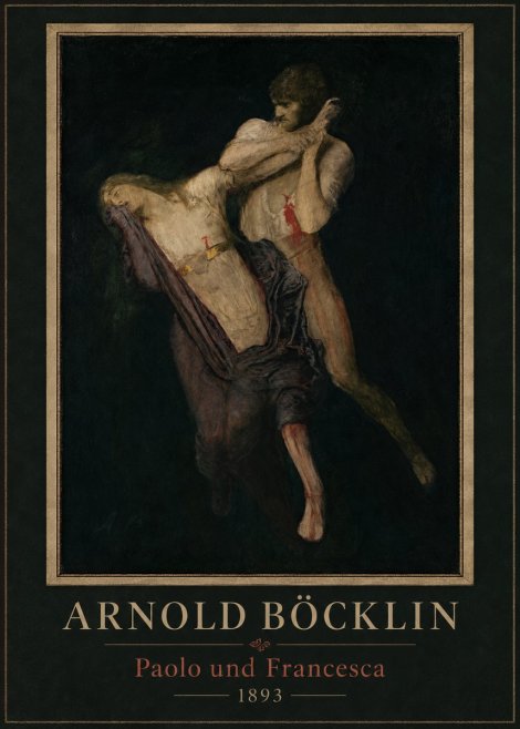 Arnold Böcklin Paolo Und Francesca No6 - Poster