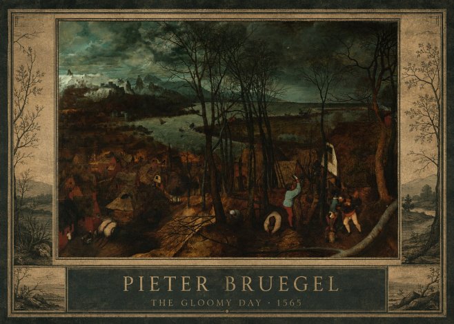 Pieter Bruegel The Gloomy Day No1 - Poster