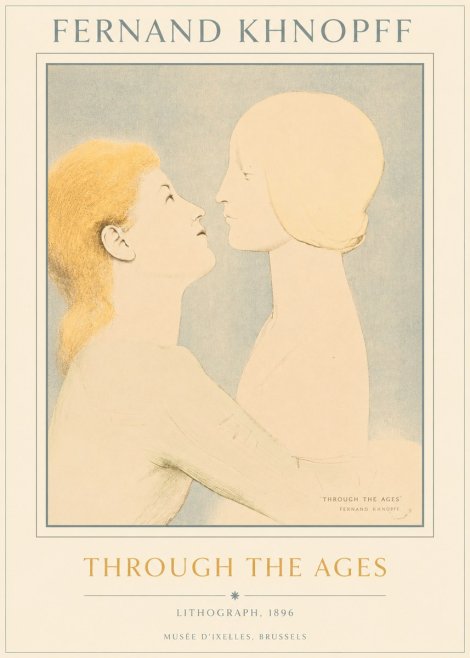 Fernand Khnopff Through the Ages No5 - Poster